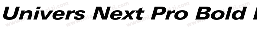 Univers Next Pro Bold Extended字体转换